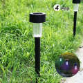 4PCS LED Lawn Night Lamp Waterproof LED Solar Lights Built-In Stakes Auto Garden Lawn Camping Lamp Power-Saving Recharged